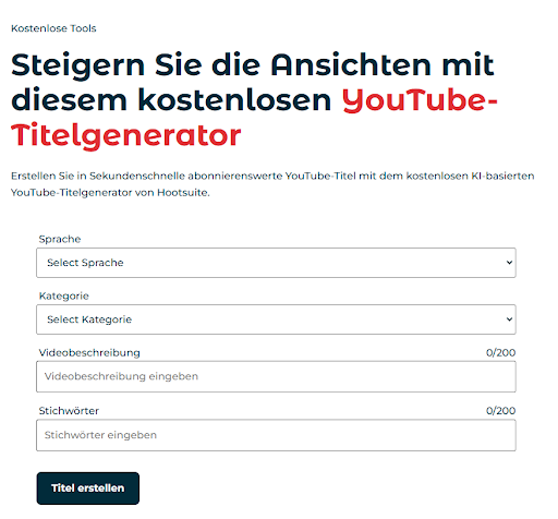 YouTube-Titelgenerator