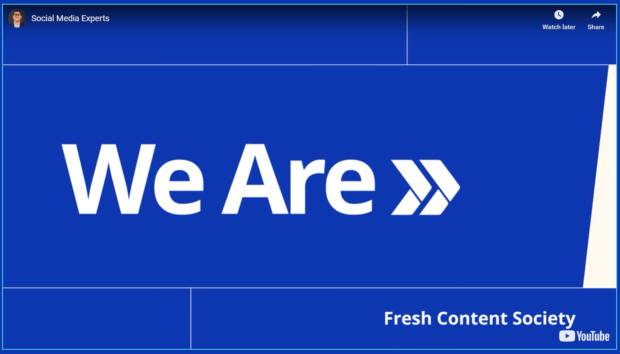 We Are Fresh Content Society