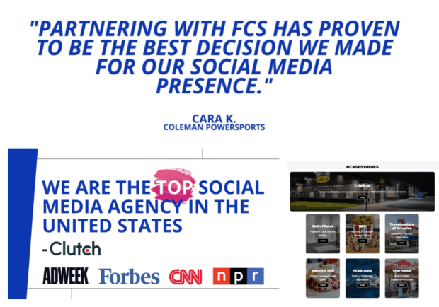 customer reviews partnering with FCS has proven to be the best decision we made for our social media presence