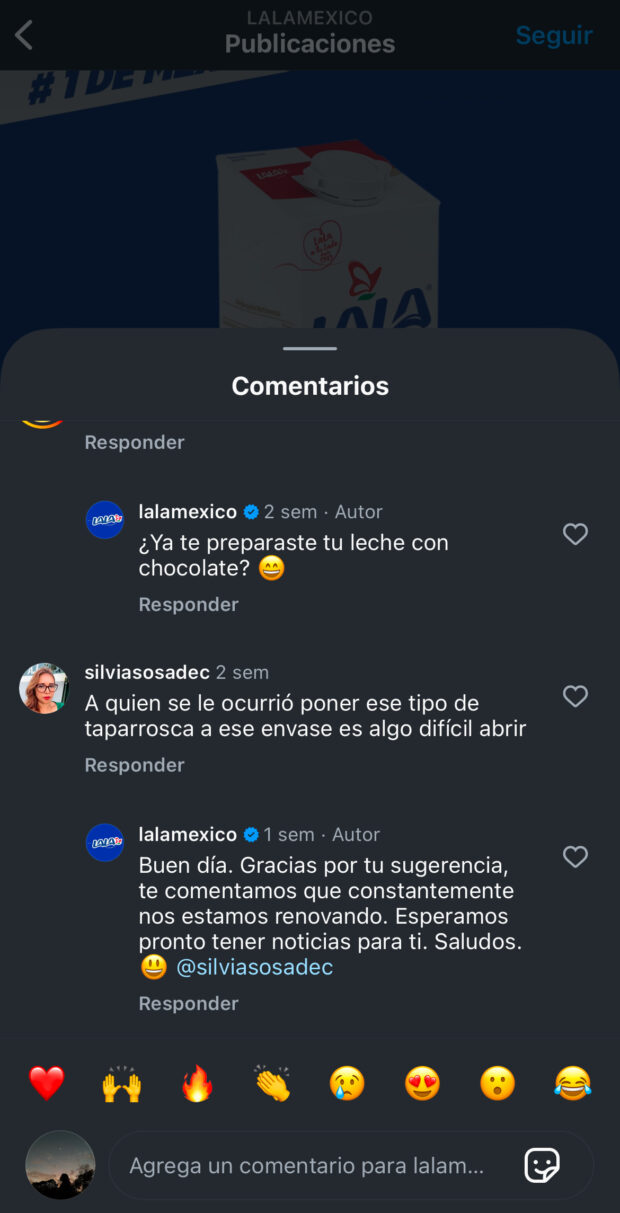 Lala México recibiendo retroalimentación sobre su taparrosca