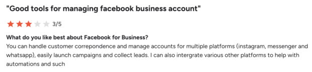 facebook g2 review