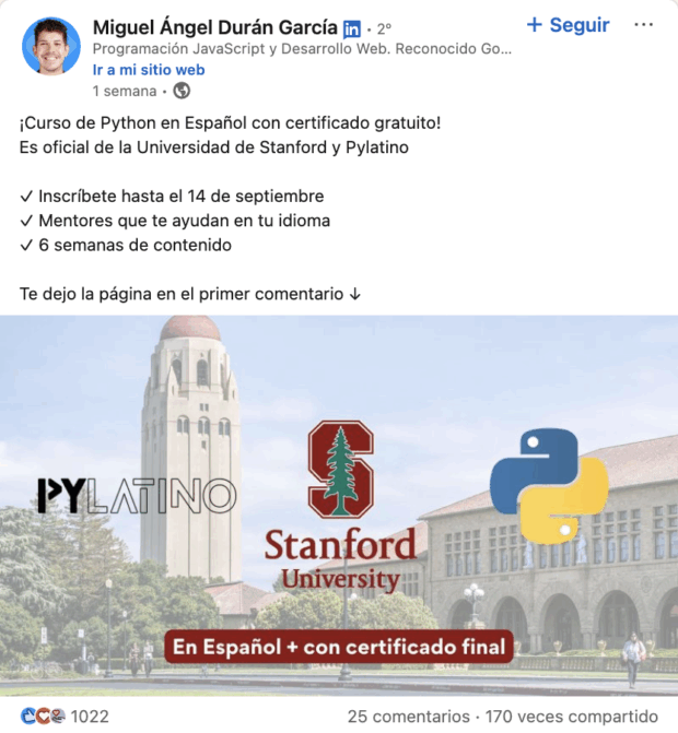 curso de python en español con certificado gratuito