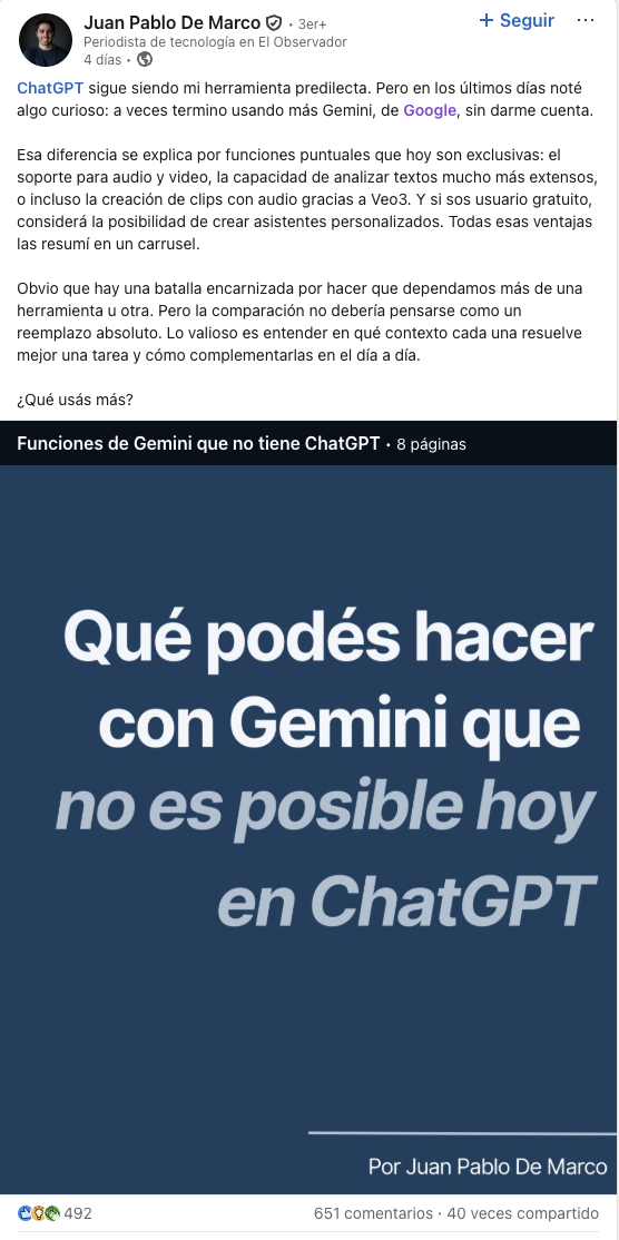 Qué podés hacer con Gemini que no es posible hoy en ChatGPT