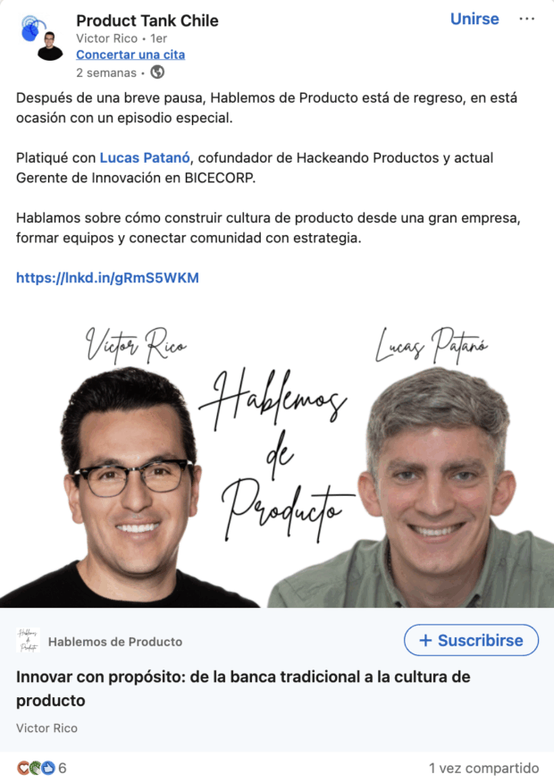 Artículo sobre innovar con propósito: de la banc tradicional a la cultura de producto