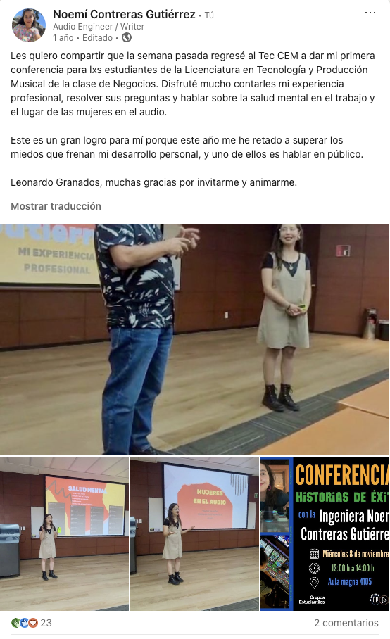 miedo a hablar en público - Publicación personal