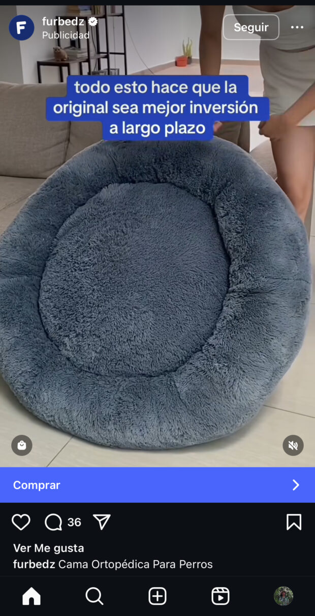 Anuncio de compra patrocinado por Furbedz
