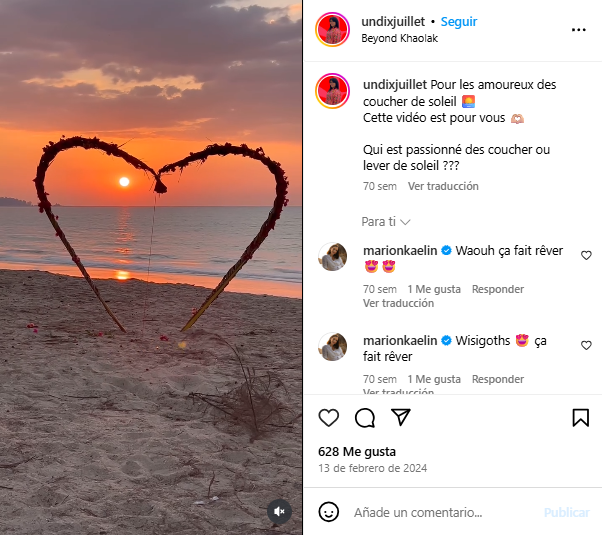 Pour les amoureux des couchers de soleil