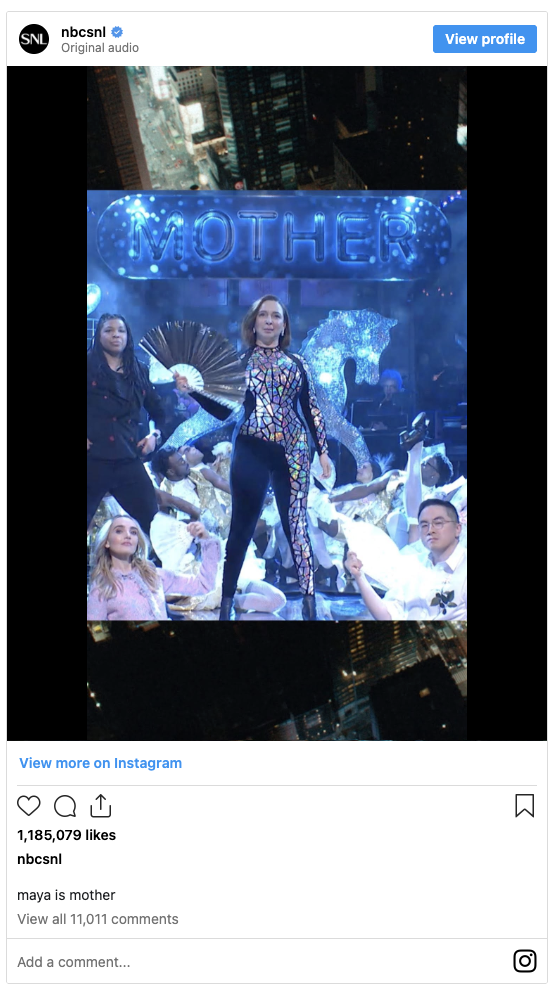 Instagram post from @nbcsnl