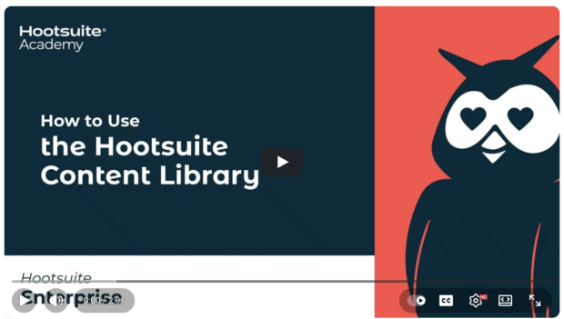 Youtube video for How to Use the Hootsuite Content Library
