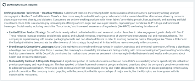 brand benchmark insights from Talkwalker