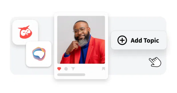 Screenshot of Add Thread to Topic in Listening dashboard