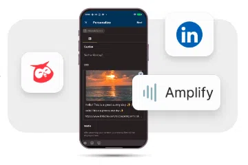 Mobile Amplify: Add your own voice to LinkedIn reposts