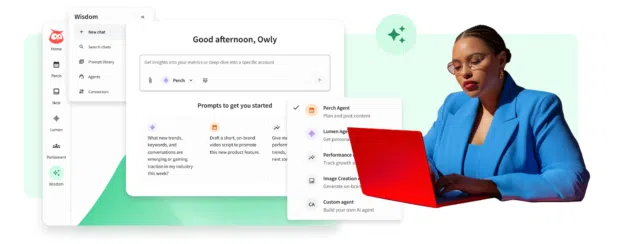 Wisdom chatbot with prompts to get you started