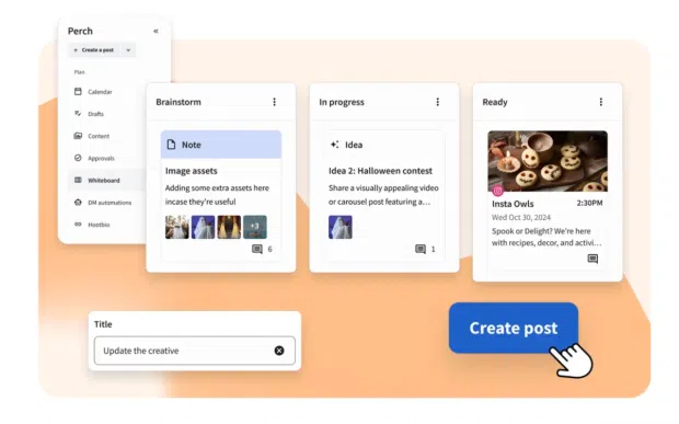 Creation and publishing workflow in Perch