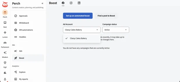 Set up an automatic boost 