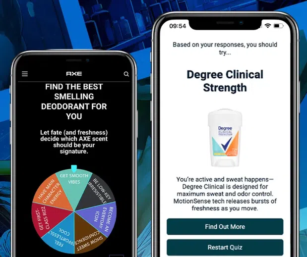 A quiz on Degree's website that was written by AI