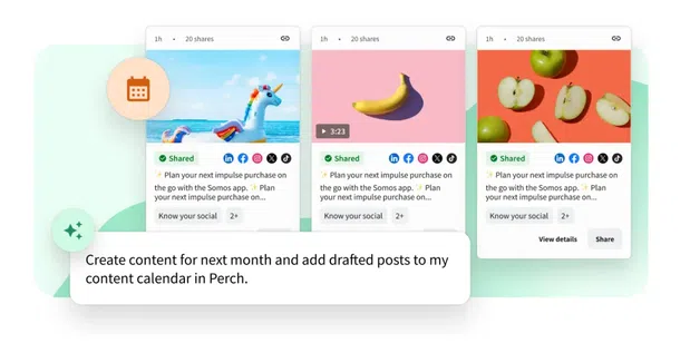 Workflow showing Wisdom creating drafts and scheduling them