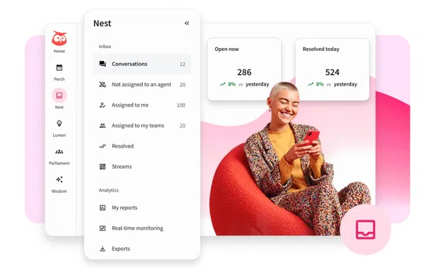 Nest social inbox