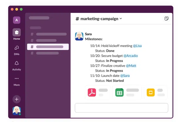 Slack: best productivity tool for marketing and social media teams