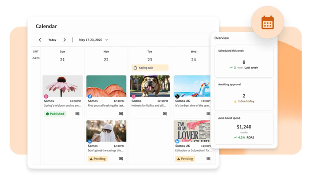 Perch content calendar view