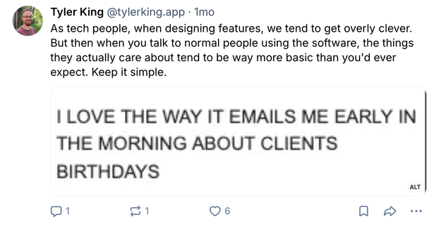 Commentary from tech expert on Bluesky