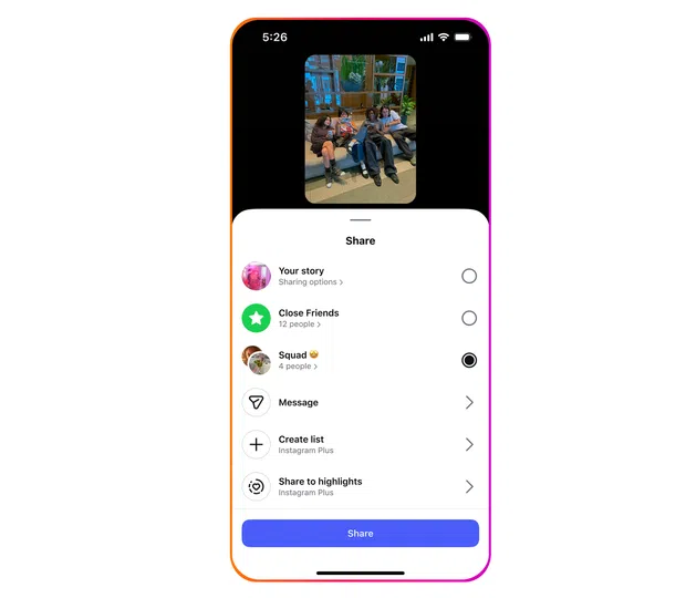 Multiple Story Audiences feature